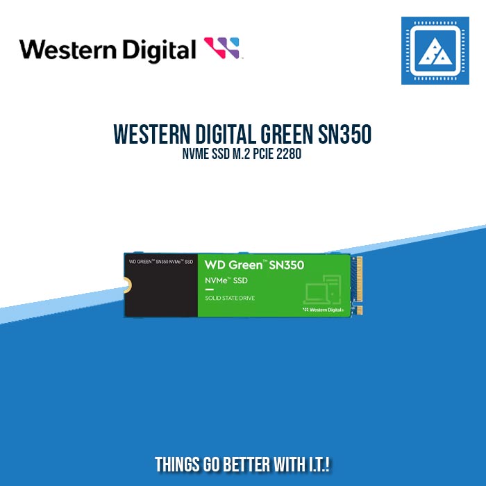 WESTERN DIGITAL GREEN SN350 NVME SSD M.2 PCIE 2280 WESTERN DIGITAL GREEN SN350 NVME SSD M.2 PCIE 2280